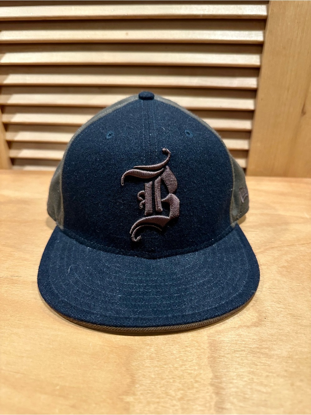 Billabong Navy and Brown Fitted Snapback Hat